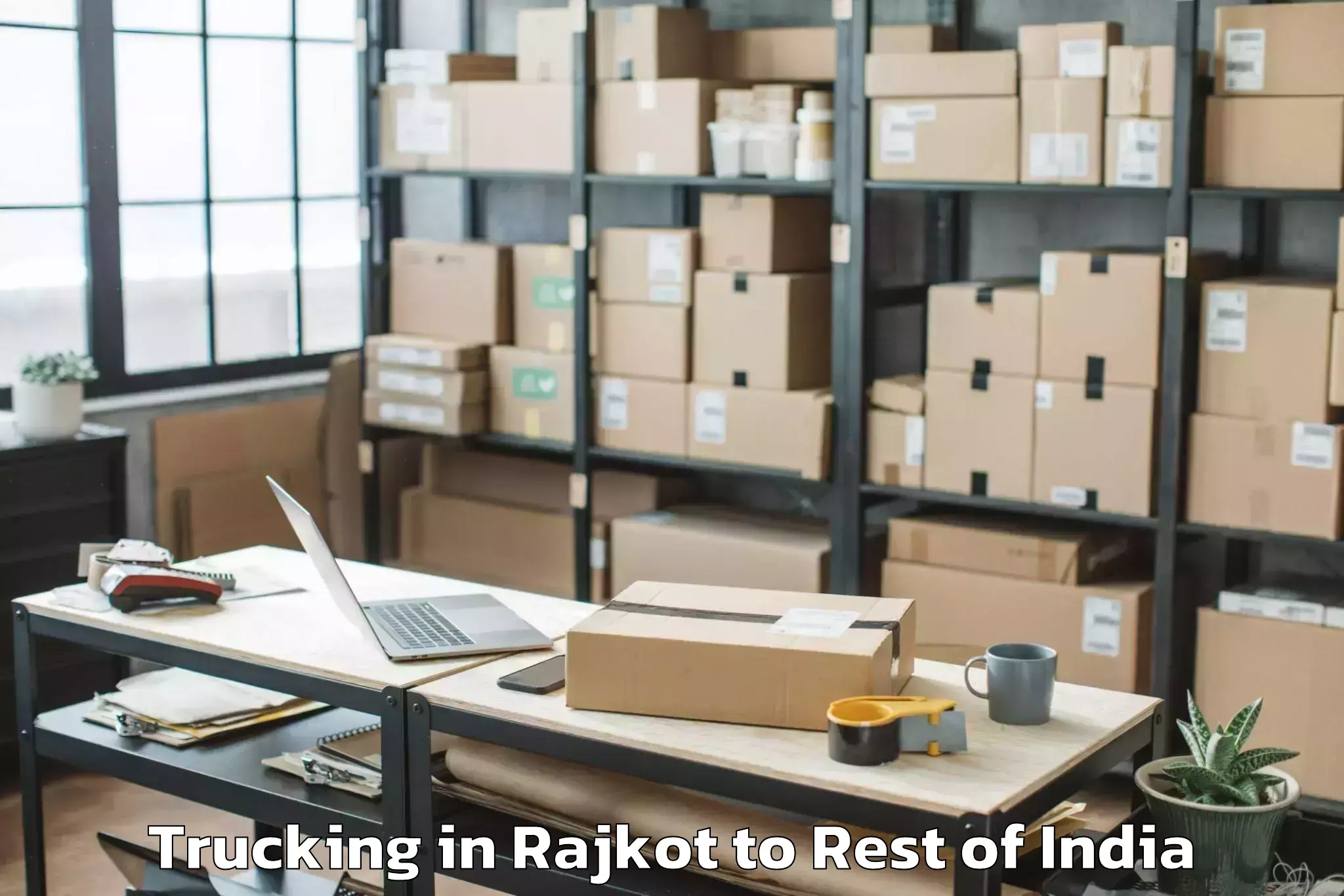 Hassle-Free Rajkot to Basar Trucking